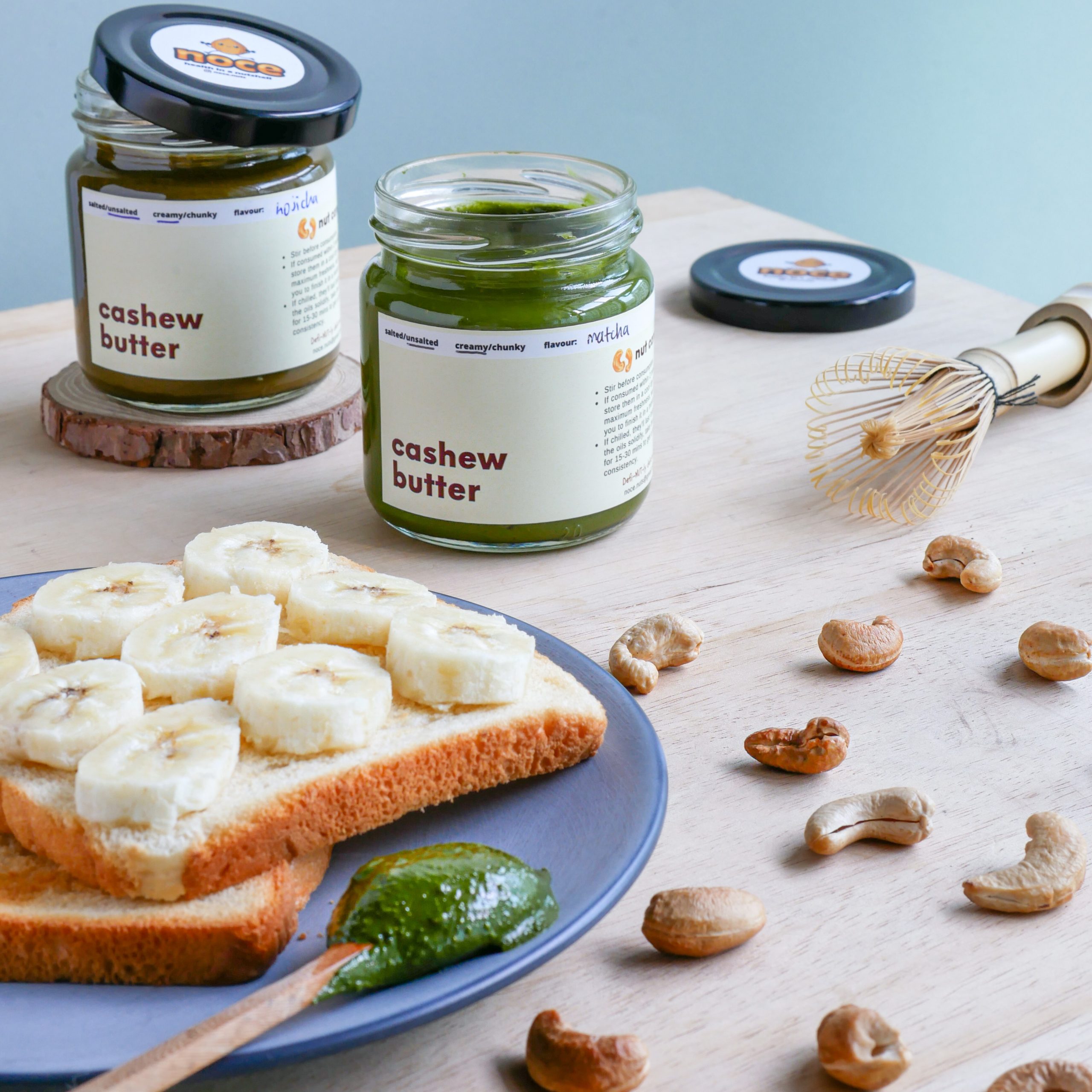 matcha hojicha square